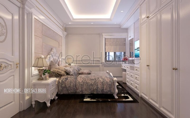 Nội thất phòng ngủ màu trắng