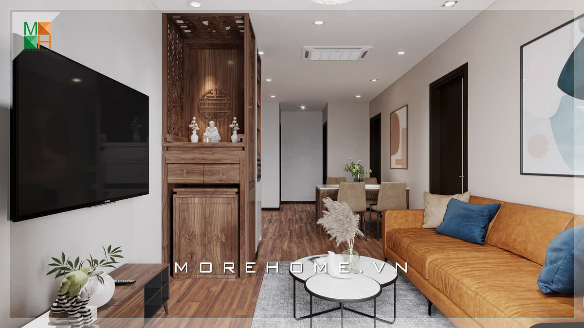 Mẫu sofa phòng khách màu nâu bọc da bò rất ấn tượng, mẫu bàn hiện đại 2 mặt tròn chồng lên nhau thiết kế rất độc đáo. Tổng hợp những mẫu sofa phòng khách tiện nghi nhất