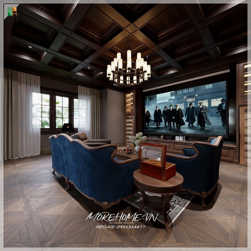 Sofa gỗ nỉ