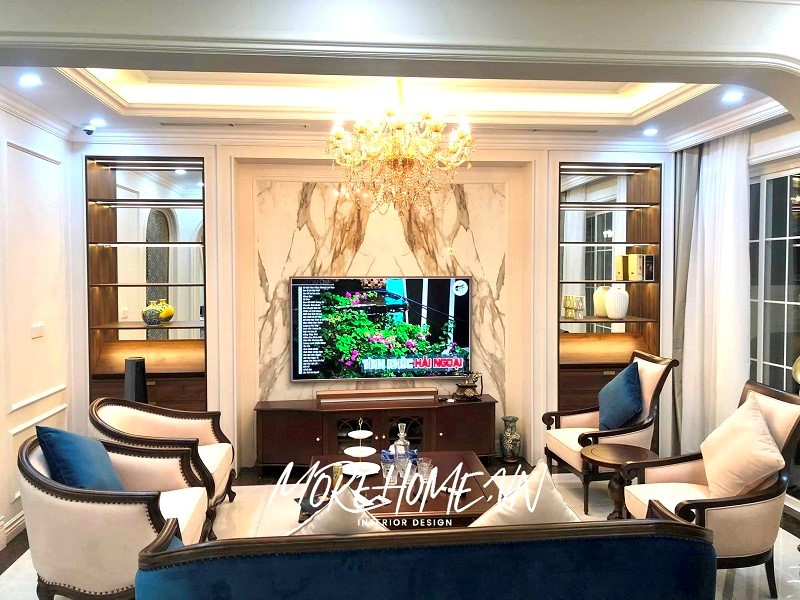 Sofa gỗ nỉ