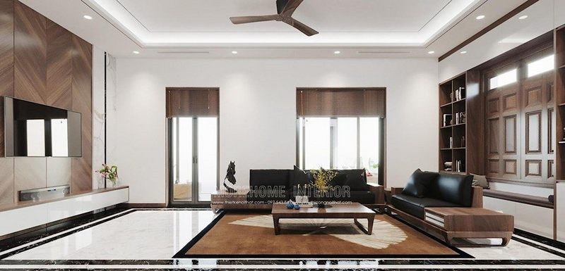 sofa gỗ sồi giả vân óc chó