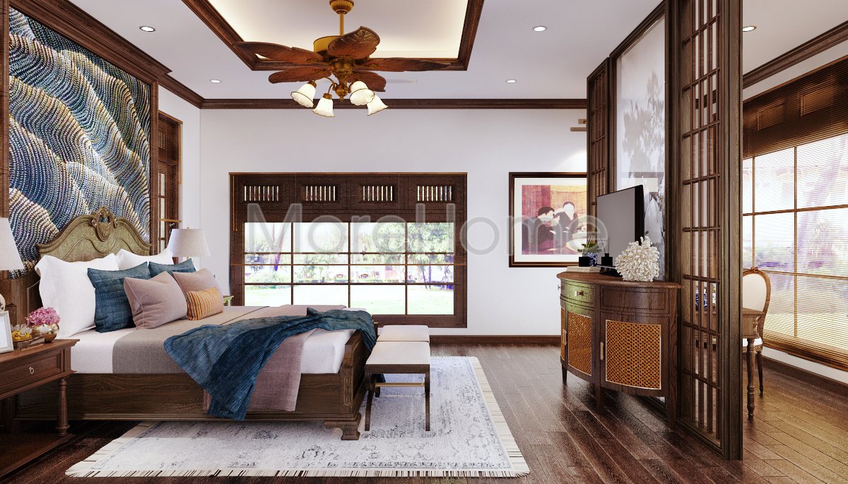 8 Mẫu giường ngủ gỗ óc chó đa dạng phong cách